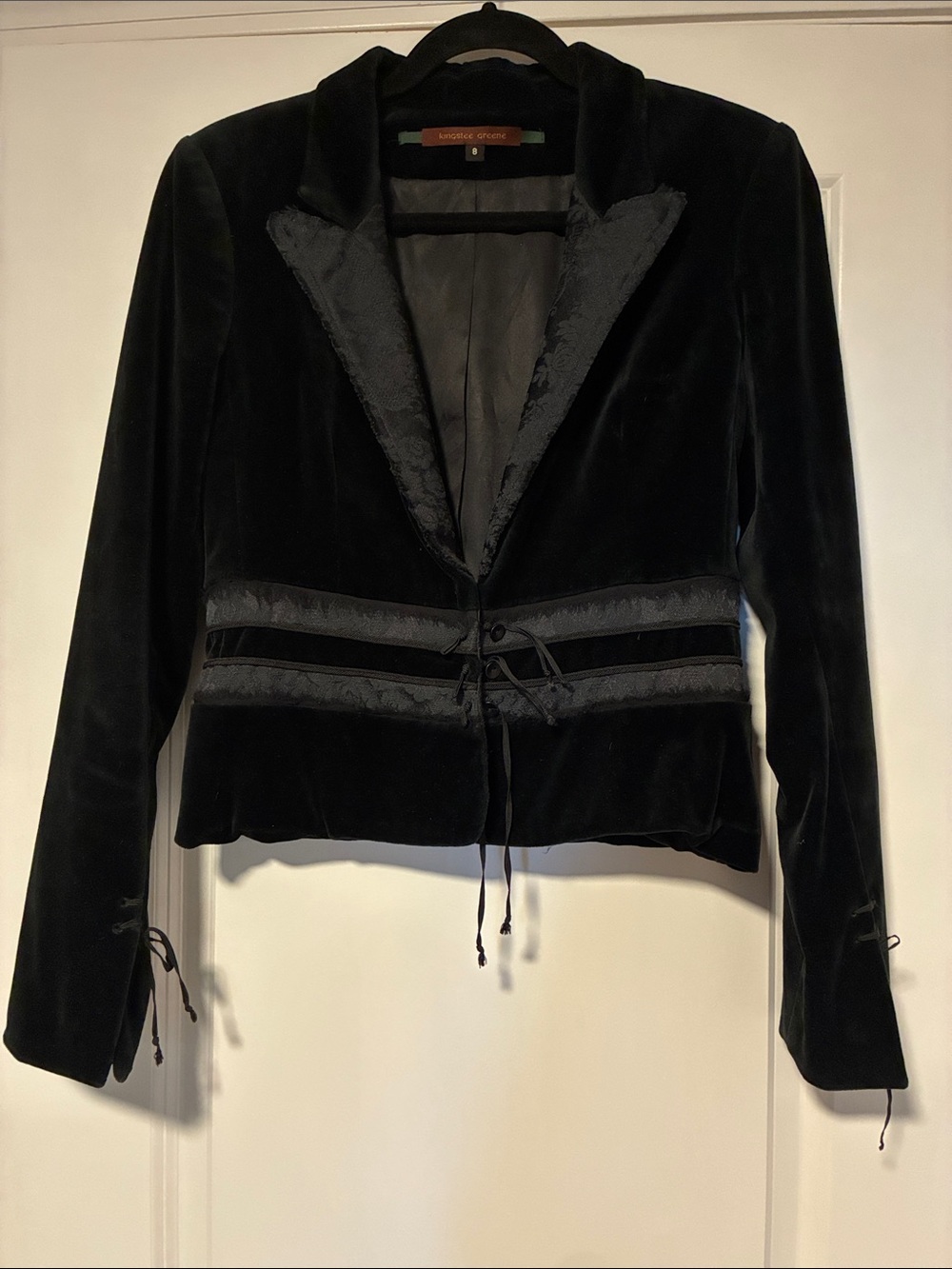 Kingslee Greene Black Velvet blazer